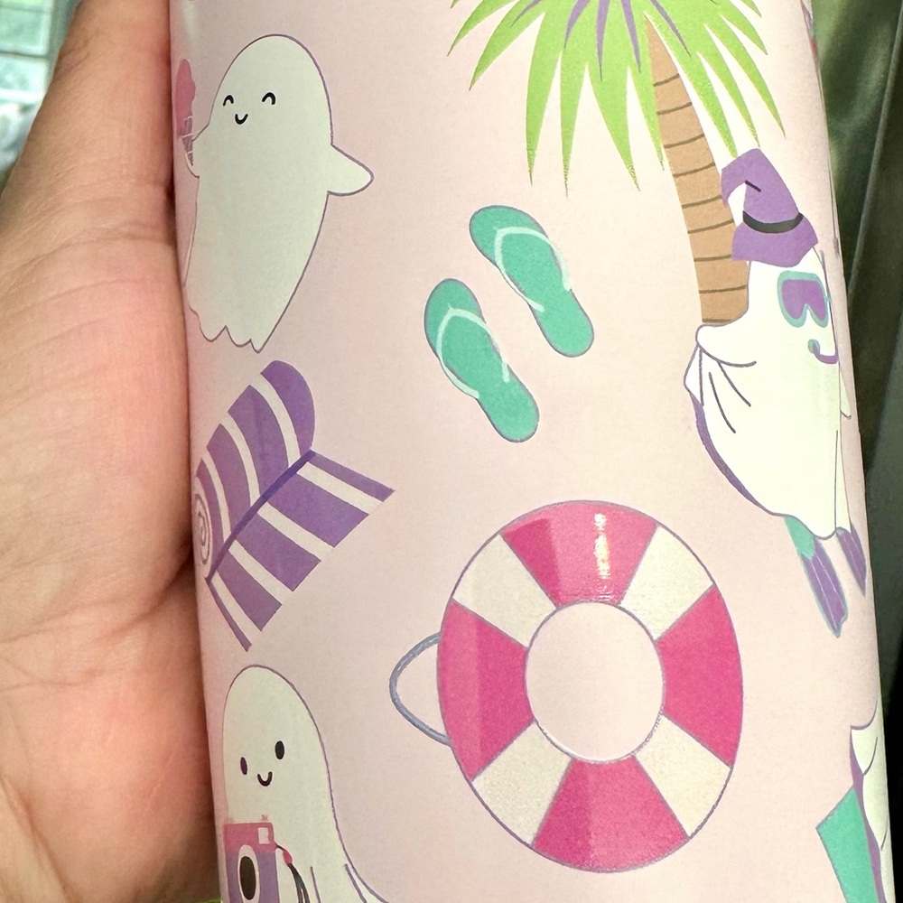 🦋Halloween Summerween OCS Designs Pink
Stainless Steel Tumbler Ghost Beach - Picture 4 of 5